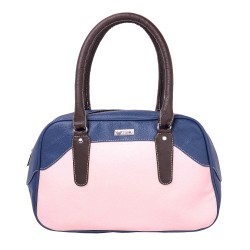 Beau Design Stylish  Blue Color Imported PU Leather Casual Handbag With Double Handle For Women's/Ladies/Girls